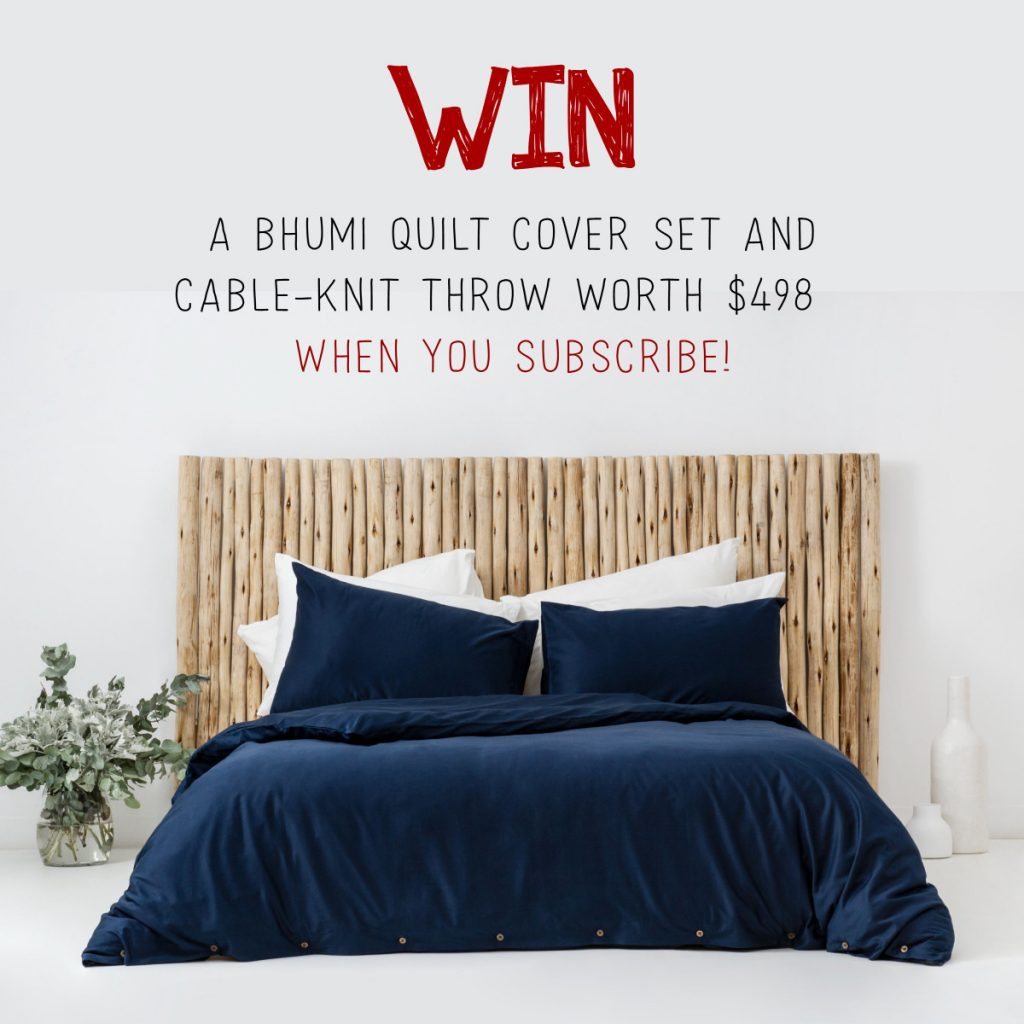 win a bhumi cover set when you subscribe to pip