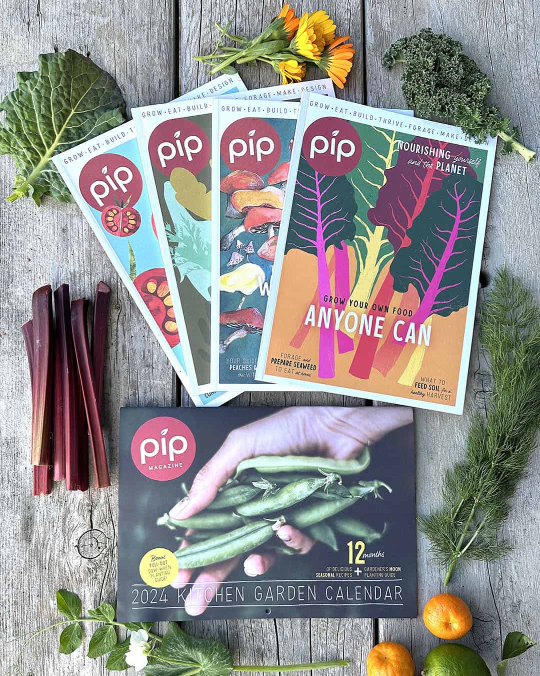 Print Subscription With 2024 Pip Kitchen Garden Calendar Grow Pip